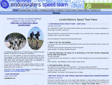 Tablet Screenshot of londonspeedskaters.com